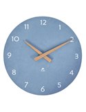 Orologio da parete Ø30cm blu chiaro/legno HorMilena Alba HORMILENA B