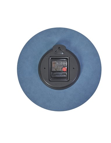 Orologio da parete Ø30cm blu chiaro/legno HorMilena Alba HORMILENA B ALBA OROLOGI-BAROMETRI DA SCRIVANIA E DA PARETE