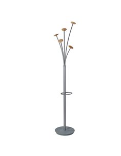 Appendiabiti a 5 posti 175cm grigio/legno chiaro Festival M Alba PMFESTW M ALBA APPENDIABITI