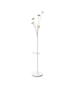 Appendiabiti a 5 posti 175cm bianco/legno chiaro Festival BC Alba PMFESTW BC ALBA APPENDIABITI