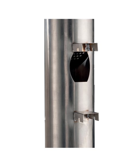 Posacenere murale Birkin Inox satinato 108004 Medial CESTINI E POSACENERE