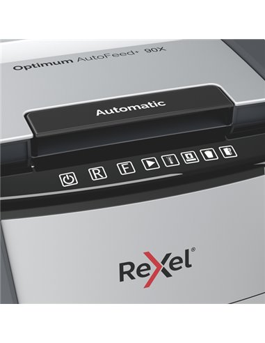 Distruggidocumenti a frammenti Optimum AutoFeed+ 90X Rexel 2020090XEU REXEL A FRAMMENTI E MICROFRAMMENTI