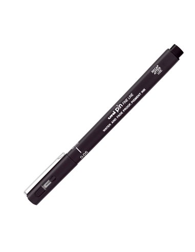 Pin fineliner nero punta 0.05mm Uni Mitsubishi M PIN005 N