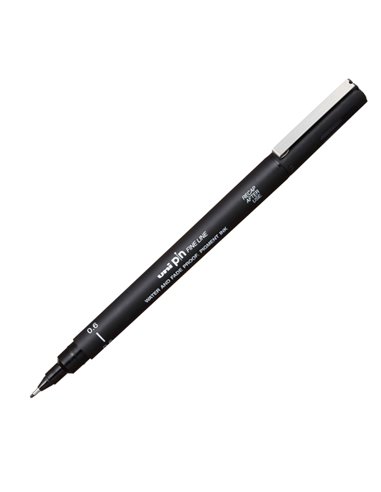 Pin fineliner nero punta 0.6mm Uni Mitsubishi M PIN106 N
