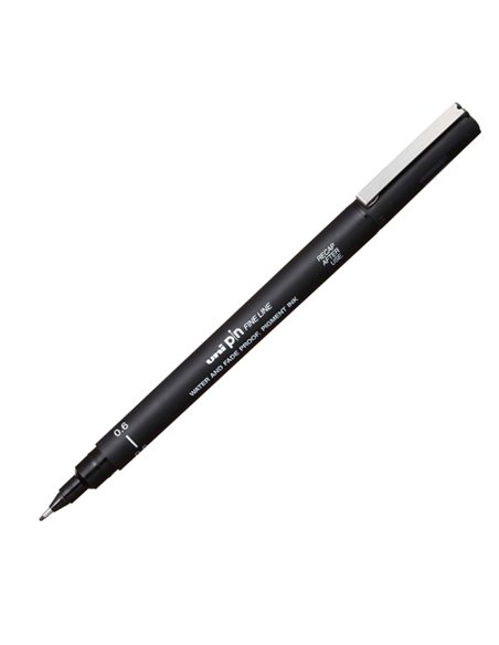 Pin fineliner nero punta 0.6mm Uni Mitsubishi M PIN106 N