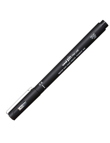 Pin fineliner nero punta 0.6mm Uni Mitsubishi M PIN106 N
