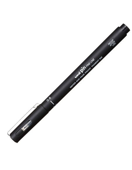 Pin fineliner nero punta 0.6mm Uni Mitsubishi M PIN106 N