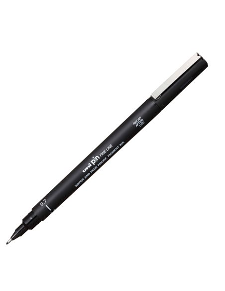Pin fineliner nero punta 0.7mm Uni Mitsubishi M PIN107 N UNI MITSUBISHI FINELINER
