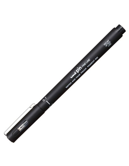 Pin fineliner nero punta 0.7mm Uni Mitsubishi M PIN107 N UNI MITSUBISHI FINELINER
