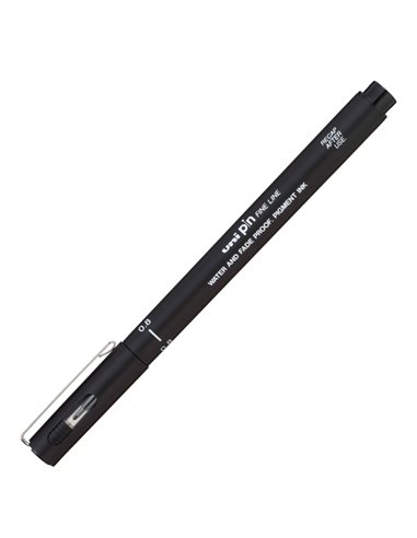 Pin fineliner nero punta 0.8mm Uni Mitsubishi M PIN108 N UNI MITSUBISHI FINELINER