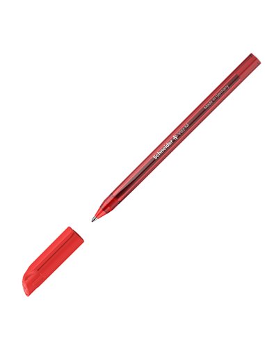 Penna a sfera Vizz c/cappuccio punta M rosso Schneider P102202 SCHNEIDER CON CAPPUCCIO
