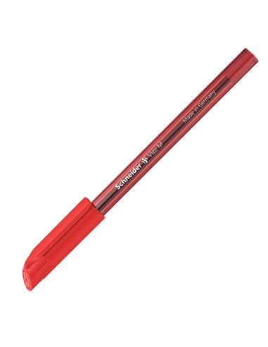 Penna a sfera Vizz c/cappuccio punta M rosso Schneider P102202 SCHNEIDER CON CAPPUCCIO
