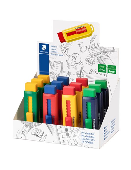 Gomma a scorrimento Staedtler® eraser involucro colori vivaci assortiti 525 PS1 S