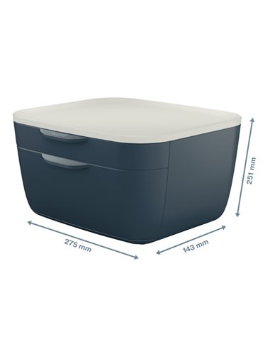 Cassettiera 2 scomparti grigio Cosy Leitz 53570089 LEITZ CASSETTIERE DA SCRIVANIA
