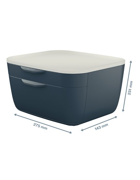 Cassettiera 2 scomparti grigio Cosy Leitz 53570089 LEITZ CASSETTIERE DA SCRIVANIA