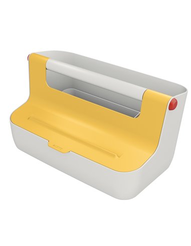 Cassetta portaoggetti con maniglia Giallo Cosy Leitz 61250019