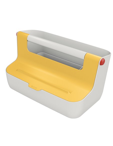 Cassetta portaoggetti con maniglia Giallo Cosy Leitz 61250019