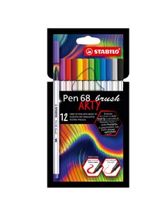 Astuccio 18 pennarelli PEN 68 Brush ARTY Line 568/18 Stabilo 568/18-21-20