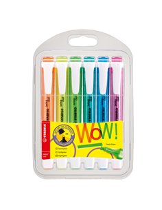 Astuccio 6 colori evidenziatore SWING COOL FLUO STABILO 275/6-3