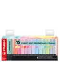 Deskset Pastel 15 evidenziatori Stabilo Boss colori ass. 7015-02 7015-02