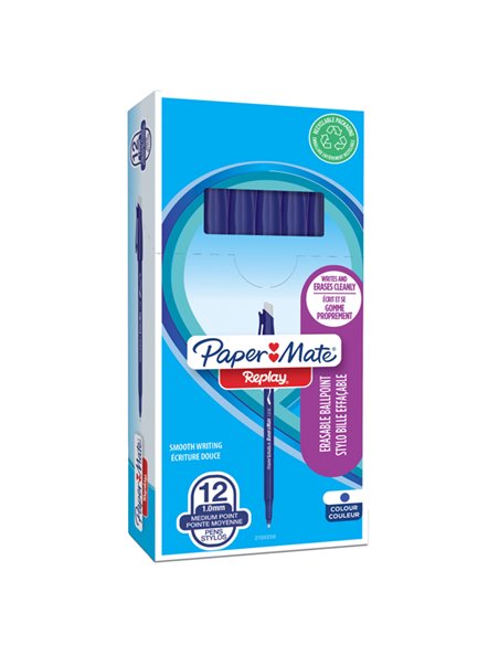 Penna sfera inch. cancellabile Replay 40° anniversario 1,0mm blu Papermate 2109256