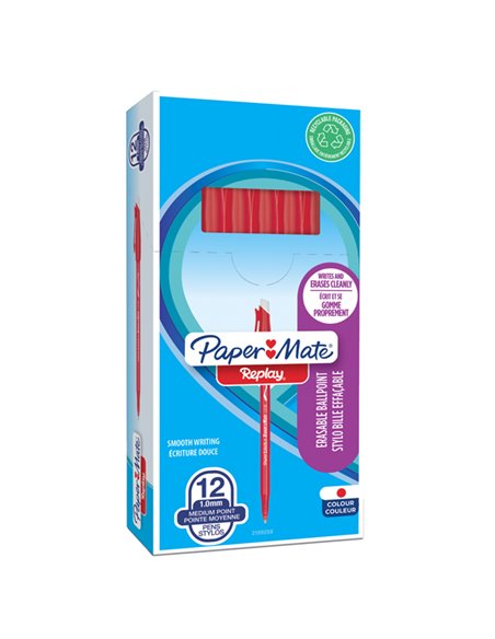 Penna sfera inch. cancellabile Replay 40° anniversario 1,0mm rosso Papermate 2109258 PAPERMATE CANCELLABILI