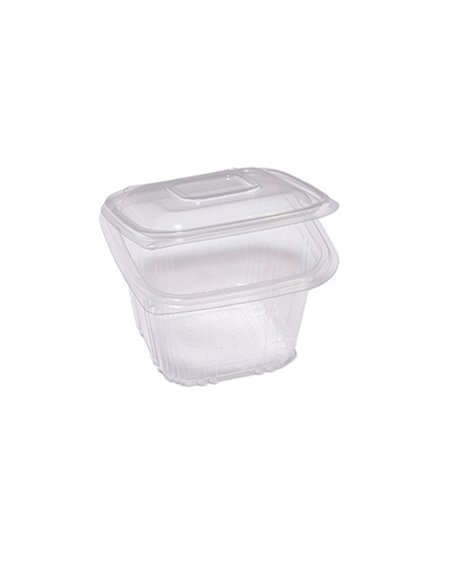 Pack 50 contenitori in PP coperchio incernierato 12x12cm H7,5cm Europack QC0-500 48401052 EUROPACK CONTENITORI PER ALIMENTI-B...
