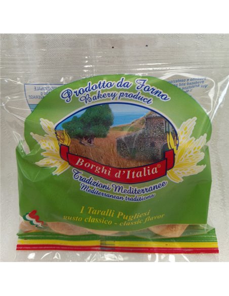 Taralli 40gr gusto classico Borghi d'Italia BITOM Borghi d'Italia SNACK DOLCI-SALATI