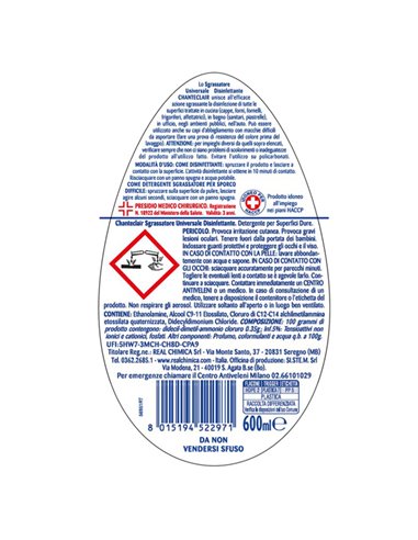 Chanteclair Up Side Down sgrassatore disinfettante 600ml 123810IT