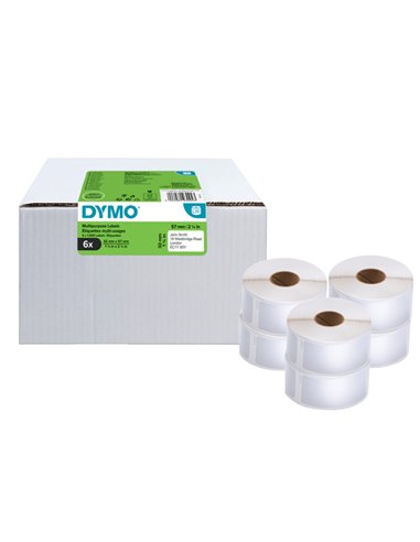 Value pack 6 rotoli etichette multi-uso 57x32mm bianco (1000 etic/rt) Dymo LW 2093094 DYMO ETICHETTE-NASTRI-TAMPONI PER ETICH...