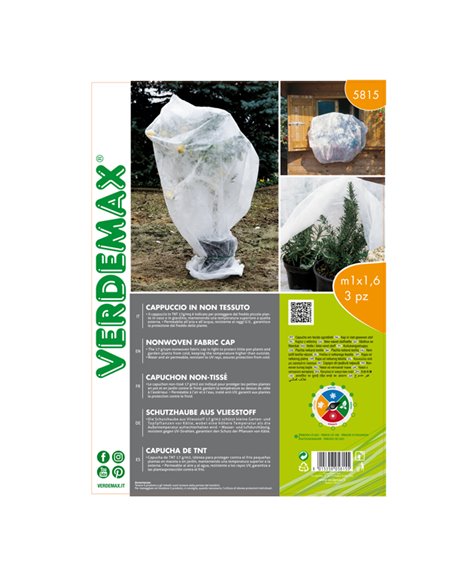 Set da 3 pz cappuccio di protezione per piante in TNT 17g 1x1,6 m 5815