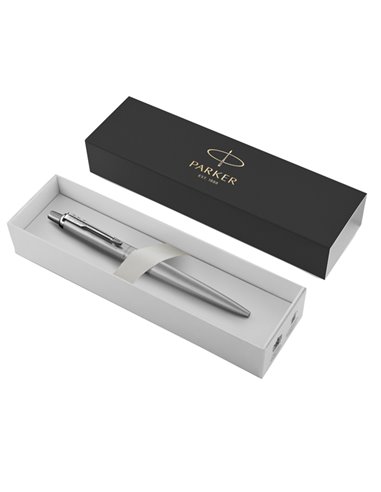 Penna a sfera Jotter Monochrome XL acciaio satinato punta M Parker 2122756 PARKER SFERE E MULTIFUNZIONE