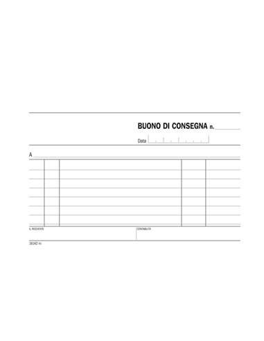 Blocco buoni consegna 100x167mm 100fg DU161420000 DU161420000 DATA UFFICIO MAGAZZINO-TRASPORTI