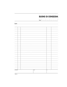 Blocco buoni consegna 148x215mm 100fg DU164420000 DU164420000 2