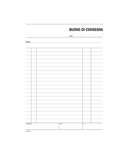 Blocco buoni consegna 148x215mm 100fg DU164420000 DU164420000