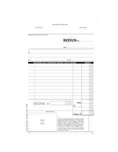 Blocco ricevute sanitarie numerate 100x2 autoric. DU1653C1000 DU1653C1000 DATA UFFICIO BLOCCHI RICEVUTE-FATTURE 2