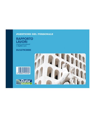 Blocco rapporto lavori 50x2 autoric. DU1679C0000 DU1679C0000 DATA UFFICIO AZIENDE-CONTABILITA' GENERALE