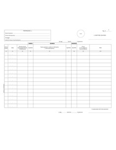 Registro carico/scarico stupefacenti unitA' operative 100pag num. DU132101200 DU132101200 DATA UFFICIO BLOCCHI RICEVUTE-FATTURE 2