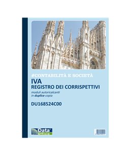 Registro corrispettivi mensili 24x2 autoricalcante DU168524C00 DU168524C00 DATA UFFICIO BLOCCHI RICEVUTE-FATTURE