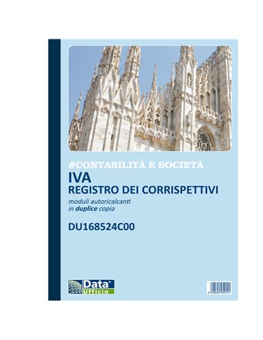 Registro corrispettivi mensili 24x2 autoricalcante DU168524C00 DU168524C00 DATA UFFICIO BLOCCHI RICEVUTE-FATTURE