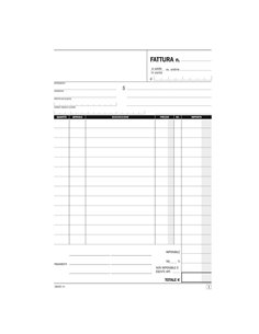 Blocco fatture ad 1 aliquota 50x2 autoricalcante 14,8x21cm DU1641C0000 DU1641C0000 DATA UFFICIO BLOCCHI RICEVUTE-FATTURE 2