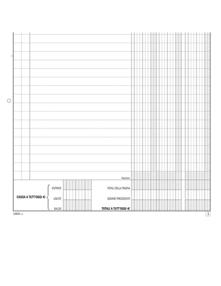 Blocco entrate/uscite extra cassa 50x2 copie autoricalcante DU1683C0000 DU1683C0000