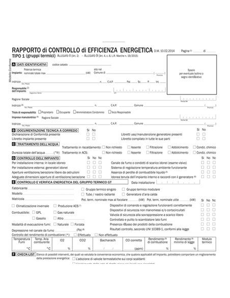 Rapporto di controlla efficienza energetica T1 snap 3 copie 8843T1000G 8843T1000G DATA UFFICIO AZIENDE-CONTABILITA' GENERALE