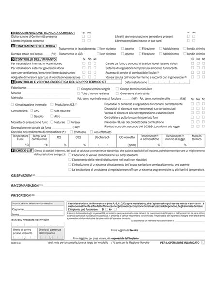 Rapporto di controlla efficienza energetica T1 snap 3 copie 8843T1000G 8843T1000G DATA UFFICIO AZIENDE-CONTABILITA' GENERALE