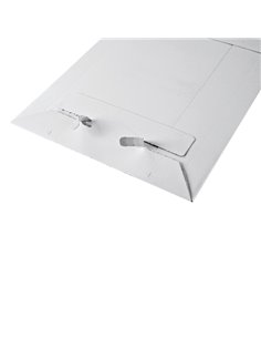 Busta a sacco in cartone bianco 260x345x30mm con chiusura autoadesiva CP012.05/100 COLOMPAC BUSTE IN CARTONE 2