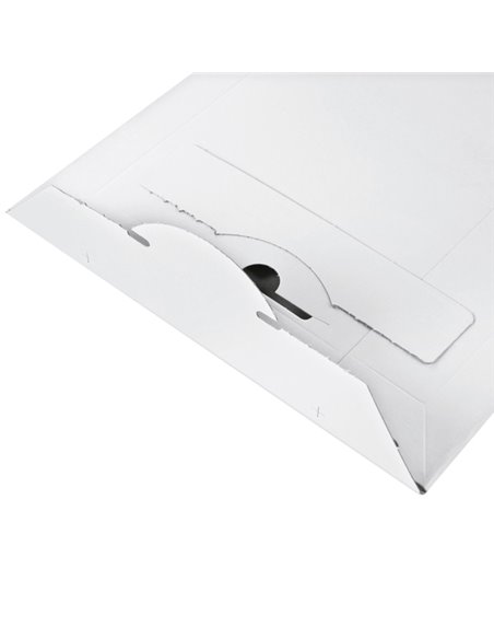 Busta a sacco in cartone bianco 260x345x30mm con chiusura autoadesiva CP012.05/100 COLOMPAC BUSTE IN CARTONE