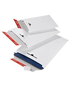 Busta a sacco in cartone bianco 310x445x30mm con chiusura autoadesiva CP012.07 COLOMPAC BUSTE IN CARTONE
