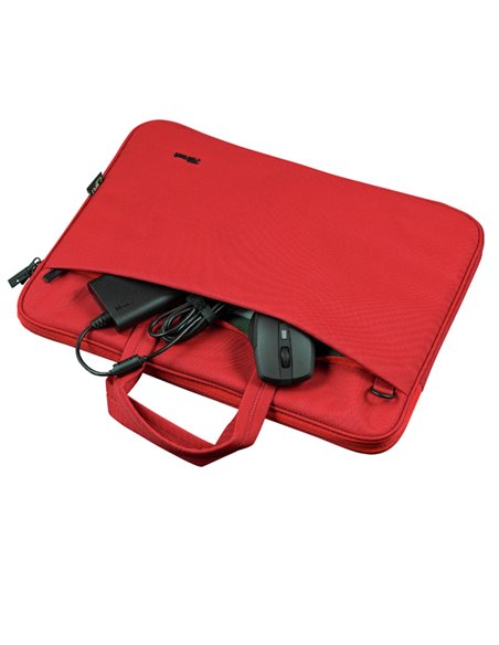 Borsa ecocompatibile per notebook da 16" Bologna - rossa Trust 24449