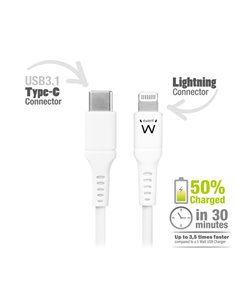 Cavo USB-C/Lightning per smartphone e tablet 1mt Eminent 486622606 EMINENT CAVI E ADATTTORI