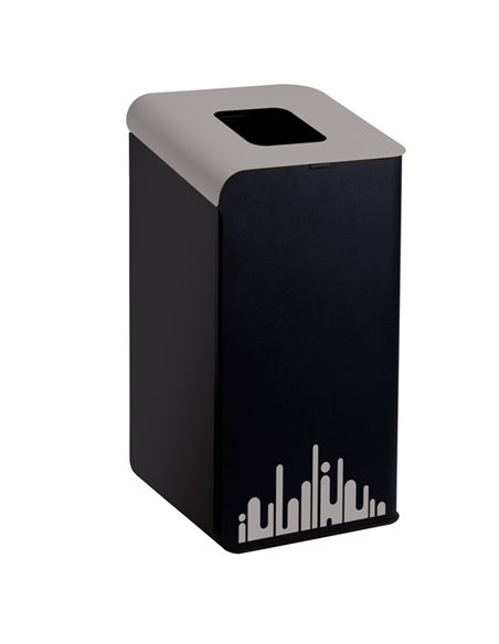 Gettacarte Rubik Evo Grigio 80Lt per raccolta differenziata 789292 Medial CESTINI E POSACENERE